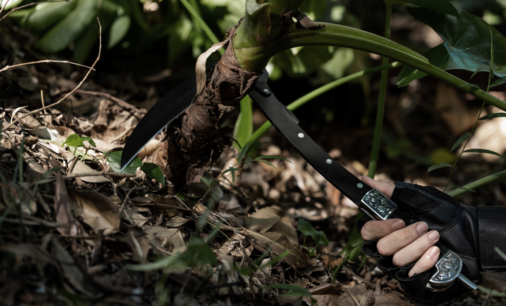 Amazon.com : FU-GLBY All-Black Sharp Edge Folding Scythe with